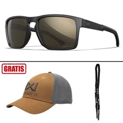 Okulary Wiley X - Apex Captivate Polarized / Tungsten Mirror / Matte Black Frame + GRATISY!