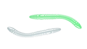 Przynęta LIBRA LURES Fatty D'Worm 6.5cm - 000 - Glow UV Green - 10szt (zapach krylowy)