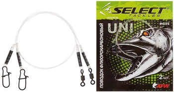 Przypon fluorocarbonowy Select 30cm | 8kg |op. 2 szt.