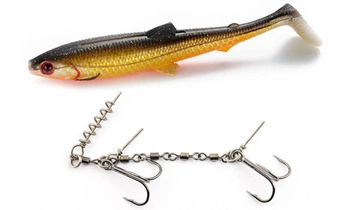 Zestaw Guma WESTIN BullTeez Shadtail 24cm 107g Official Roach - 1szt. + Dozbrojka Vis Vangen