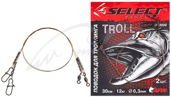 Przypon stalowy Select Troll 1x7 30cm | 12kg | op. 2 szt.