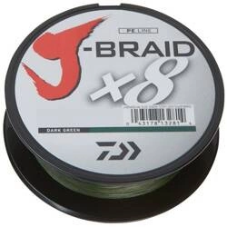 Plecionka Daiwa Daiwa J-Braid X8 0.24mm-150m d. green