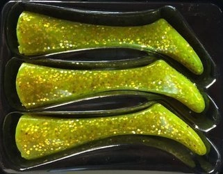 Headbanger Shad zapasowe ogonki 11 cm Tiger Green - 5 sztuk