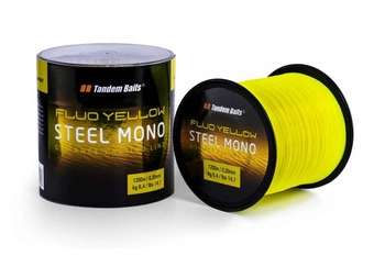 Żyłka Tandem Baits Steel Mono Fluo 1200m - 0,30 mm - Fluo Żółta