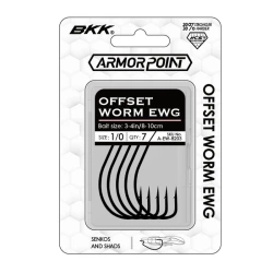 Haczyki offsetowe BKK Armorpoint|Offset Worm EWG | #5/0 | 6 szt.