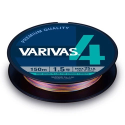 Plecionka Varivas4 PE #0.8 - 150m - 15lb - Multicolor