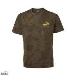 .T-Shirt Geoff Anderson Organic Tee Logo - Tee Leaf/ Orange Logo XXL