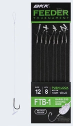 Przypony bezzadziorowe BKK Feeder Tournament FTB-1 | Push Lock | #14