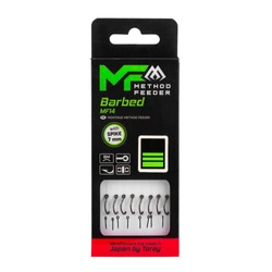 Przypon MIKADO Method Feeder MF14 z igłą - hak z zadziorem nr 12 / żyłka 0.20mm / 10 cm / op. 8szt.