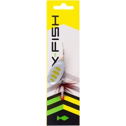 Obrotówka X-Fish Termite №4 | 9,5g | Silver GRD