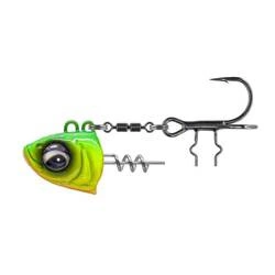 Główka z wkrętką i kotwiczką SAVAGE GEAR Monster Vertical Heads 40g #1 Chartreuse