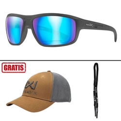 Okulary polaryzacyjne Wiley X - CONTEND CAPTIVATE / Blue Mirror / Matte Graphite + GRATISY!