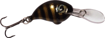 Wobler A.J Lures Żniwiarz SDR 2.5cm - tonący - Czarny w Złote Paski