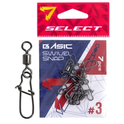 Select Agrafka z krętlikiem Basic Swivel Snap #3 (7 szt/opak)