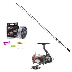 Zestaw BIAŁORYB NA SPINNING - dla średniozaawansowanych- MIKADO Bixlite Light Spin 183cm 0.5-3g / DAIWA 23 Ninja LT 2000 + Akcesoria