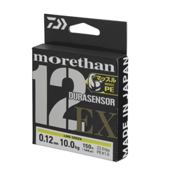 Plecionka Daiwa Morethan DURASENSOR 12 EX+Si3 /0.06mm /150m/Lime Green