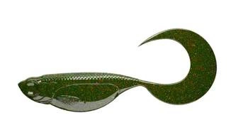 Przynęta LIBRA LURES Embrion Twist Tail 2.5'' (6.5cm) 032 - Motor Oil Green, op.10szt