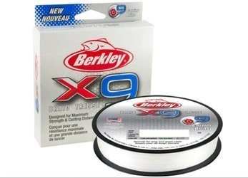 .Plecionka Berkley X9 150m - 0.12mm - 12,1kg - Crystal