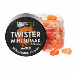 FEEDER BAIT Mini Ślimak Twister Wafters 11/8mm - R72 - Brzoskwinia & Ananas