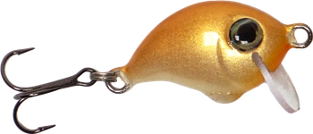 Wobler A.J Lures Żniwiarz 2.5cm - tonący - Perłowo Złoty