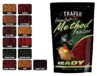 Zanęta Traper Method Feeder READY Halibut czarny 750g