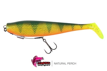 Guma Fox Rage Zander Pro Shad Loaded 16cm | UV Natural Perch