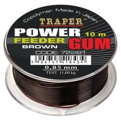 .Amortyzator TRAPER Power Feeder Gum Brown - 0,85mm