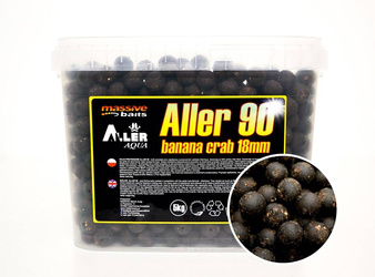 Kulki proteinowe Massive Baits Aller 90 5kg - 18mm - Banana Crab