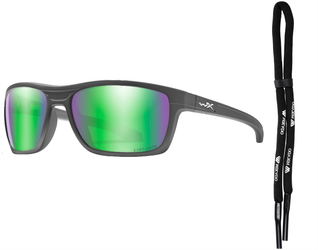 Okulary polaryzacyjne Wiley X - KINGPIN CAPTIVATE Green Mirror Matte Graphite