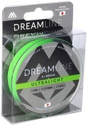 Plecionka MIKADO DreamLine Ultralight FLUO GREEN 0.058mm\4.43kg\150m - op. 1szp.