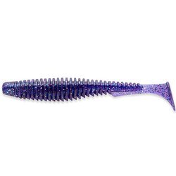 Przynęta FishUp U-Shad 2,5" (6,2cm) - #060/Dark Violet/Peacock & Silver - 9 szt.