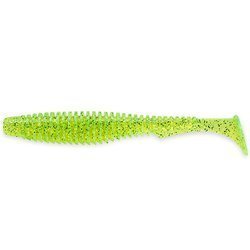 Przynęta FishUp U-Shad 4" (10,1cm) - #026/Flo Chartreuse/Green - 8 szt.