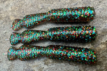 Przynęta Great Fish GF2 Leech - 6cm - 1.8g - Colorful Glitter - Rybny - 10szt.