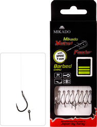 Przypon MIKADO Method Feeder z igłą - hak zadziorem nr 14 / żyłka: 0.20mm/10cm - op.8szt.