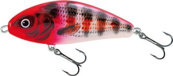 Wobler Salmo Fatso 10 cm - tonący - Holo Red Head Striper