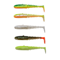 Zestaw gum SAVAGE GEAR Gobster Shad 11.5cm - Dark Water Mix - 5szt